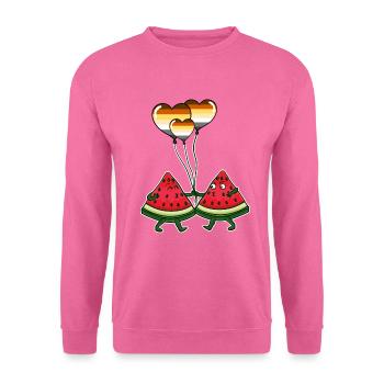 Wassermelonen Paar Gay Bear Pride - Unisex Pullover - Pink - Vorne