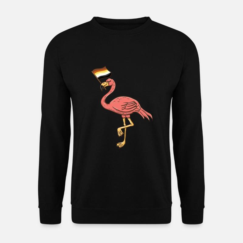 Gay Bear Flamingo Gay Bear Pride - Unisex Pullover - Schwarz