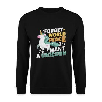 Horse Dressage Horseback-Riding Horse Girl Barn - Unisex Pullover - Schwarz - Vorne - Alina (178cm) & Michal (187cm)