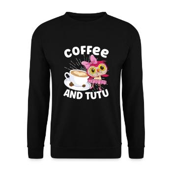 Ballet Ballerine Danse Danse Danse Ballet Cadeau - Sweat-shirt Unisexe - noir - Devant - Alina (178cm) & Michal (187cm)