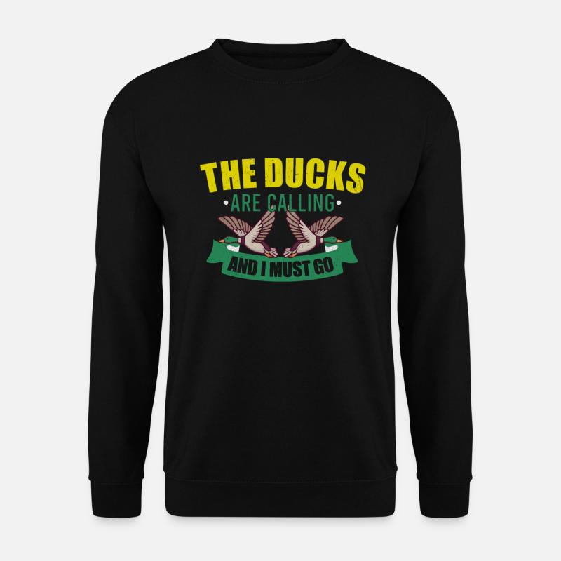 Entenjagd Entenjäger Vogeljagd - Unisex Pullover - Schwarz
