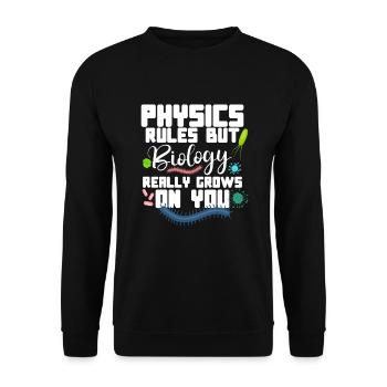 Microbiologist Microbiology Lab Staph Biology - Unisex Pullover - Schwarz - Vorne - Alina (178cm) & Michal (187cm)