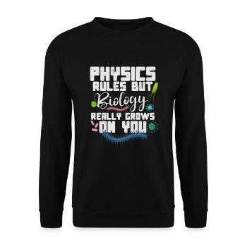 Microbiologist Microbiology Lab Staph Biology - Unisex Pullover - Schwarz - Vorne - Alina (178cm) & Michal (187cm)