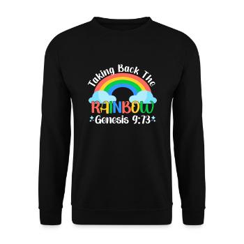 Pansexual Gay Pansexuality Asexual Asexuality - Unisex Pullover - Schwarz - Vorne - Alina (178cm) & Michal (187cm)