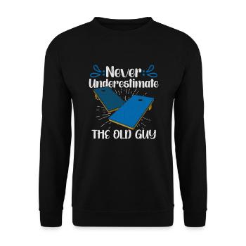 Cornhole Throwing Cornhole joueur Amoureux de Cornhole - Sweat-shirt Unisexe - noir - Devant - Alina (178cm) & Michal (187cm)