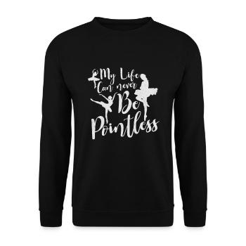Ballet Ballerine Danse Danse Danse Ballet Cadeau - Sweat-shirt Unisexe - noir - Devant - Alina (178cm) & Michal (187cm)