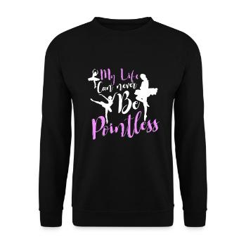 Ballet Ballerine Danse Danse Danse Ballet Cadeau - Sweat-shirt Unisexe - noir - Devant - Alina (178cm) & Michal (187cm)