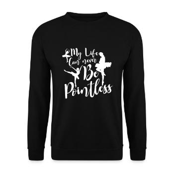 Ballet Ballerine Danse Danse Danse Ballet Cadeau - Sweat-shirt Unisexe - noir - Devant - Alina (178cm) & Michal (187cm)