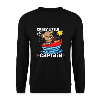 Voilier Voilier Bateau Kid Enfant Yacht Bateau - Sweat-shirt Unisexe - noir - Devant - Alina (178cm) & Michal (187cm)