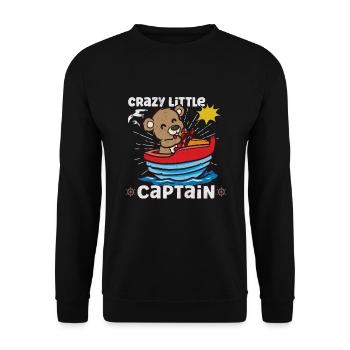 Voilier Voilier Bateau Kid Enfant Yacht Bateau - Sweat-shirt Unisexe - noir - Devant - Alina (178cm) & Michal (187cm)