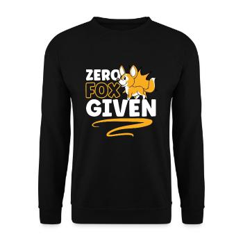 Fox lovers Foxes Love red fox Cuter - Unisex Sweatshirt - black - Front - Alina (178cm) & Michal (187cm)