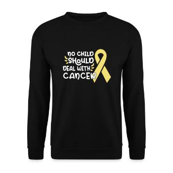 Childhood Cancer Awareness Month Mom Mother Gift - Unisex Sweatshirt - black - Front - Alina (178cm) & Michal (187cm)