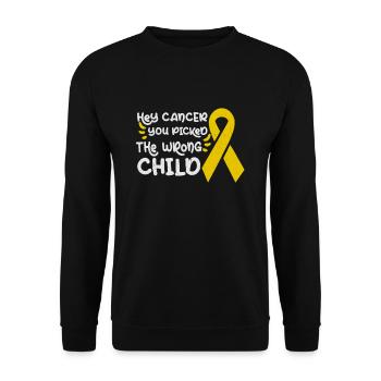 Childhood Cancer Awareness Month Mom Mother Gift - Unisex Sweatshirt - black - Front - Alina (178cm) & Michal (187cm)