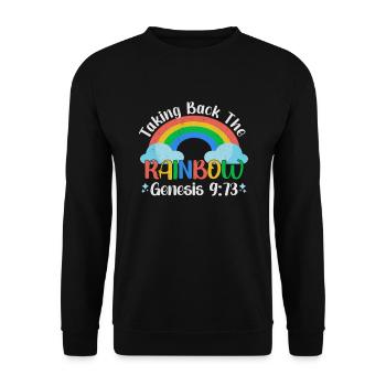 Pansexual Gay Pansexuality Asexual Asexuality - Unisex Sweatshirt - black - Front - Alina (178cm) & Michal (187cm)