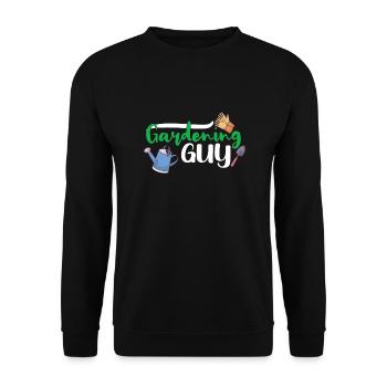 Gardening Plants Gardener Plantation Nature Gift - Unisex Sweatshirt - black - Front - Alina (178cm) & Michal (187cm)