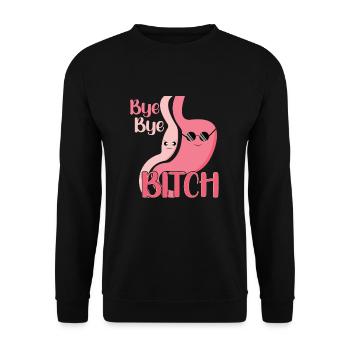 Sleeve gastrectomy Sleeve gastrectomy - Unisex Sweatshirt - black - Front - Alina (178cm) & Michal (187cm)