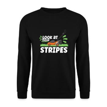 Gartenpflanzen Gärtner Rasenmähen Laubbläser - Unisex Pullover - Schwarz - Vorne - Alina (178cm) & Michal (187cm)