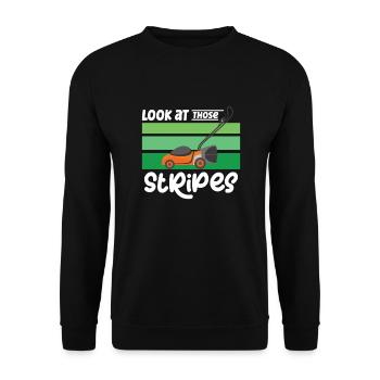 Garden Plants Gardener Lawn Mowing Leaf Blowers - Unisex Sweatshirt - black - Front - Alina (178cm) & Michal (187cm)