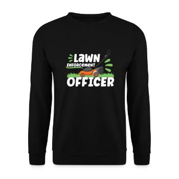Gartenpflanzen Gärtner Rasenmähen Laubbläser - Unisex Pullover - Schwarz - Vorne - Alina (178cm) & Michal (187cm)