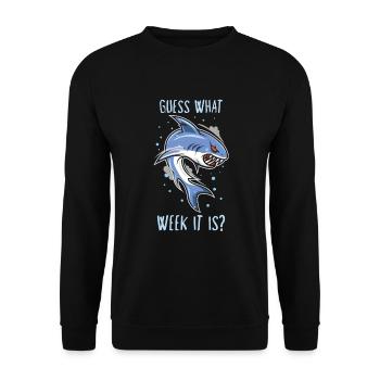 Shark Ocean Predator Scuba Diver Plongée - Sweat-shirt Unisexe - noir - Devant - Alina (178cm) & Michal (187cm)