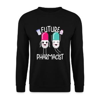 Lustige Apotheker-apotheken-techniker-apotheke - Unisex Pullover - Schwarz - Vorne - Alina (178cm) & Michal (187cm)