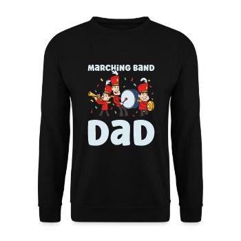 Marching Band Clarinetist School Rehearsal Music - Unisex Sweatshirt - black - Front - Alina (178cm) & Michal (187cm)