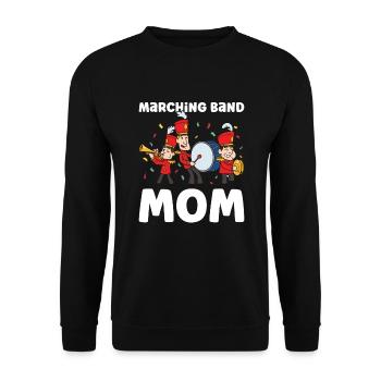 Marching Band Clarinetist School Rehearsal Music - Unisex Sweatshirt - black - Front - Alina (178cm) & Michal (187cm)