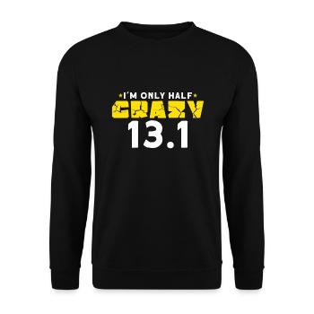 Finalistes du semi-marathon des coureurs - Sweat-shirt Unisexe - noir - Devant - Alina (178cm) & Michal (187cm)