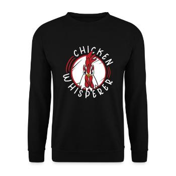 Poulet Fermier Cadeau Drôle Poulets Ferme de Campagne - Sweat-shirt Unisexe - noir - Devant - Alina (178cm) & Michal (187cm)