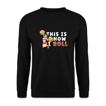 Cheerleading Cheerleader Girl Cheerleading Girl - Sweat-shirt Unisexe - noir - Devant - Alina (178cm) & Michal (187cm)