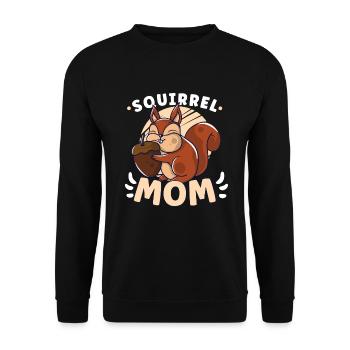 Funny Squirrel Fan Squirrel Lover Chipmunk Addict - Unisex Sweatshirt - black - Front - Alina (178cm) & Michal (187cm)