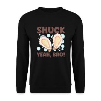 Oyster Lovers Funny Oyster Oyster Shucker - Unisex Sweatshirt - black - Front - Alina (178cm) & Michal (187cm)