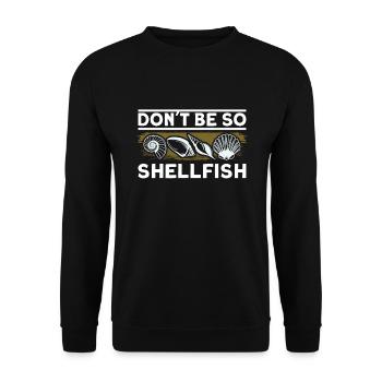 seashells shell collector shell collecting Gift - Unisex Pullover - Schwarz - Vorne - Alina (178cm) & Michal (187cm)