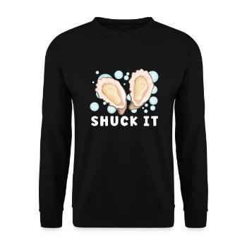 Auster-liebhaber Lustige Auster Auster Shucker - Unisex Pullover - Schwarz - Vorne - Alina (178cm) & Michal (187cm)