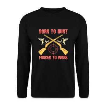 Duck Hunt Duck Hunter Bird Hunting Duck Hunting - Unisex Pullover - Schwarz - Vorne - Alina (178cm) & Michal (187cm)