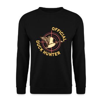 Duck Hunt Duck Hunter Bird Hunting Duck Hunting - Unisex Pullover - Schwarz - Vorne - Alina (178cm) & Michal (187cm)