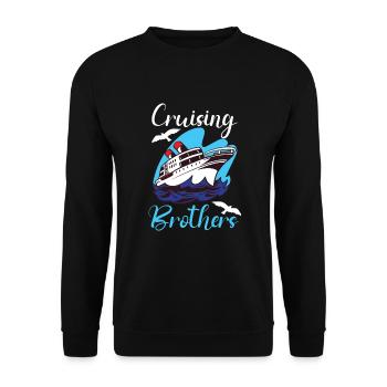 Boating Boat Captain Cruise Ship - Unisex Sweatshirt - black - Front - Alina (178cm) & Michal (187cm)