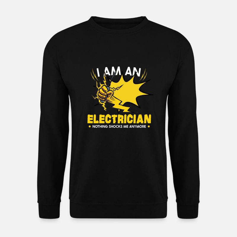 Electrician Electrical Engineer Lineman Electrical - Unisex Pullover - Schwarz