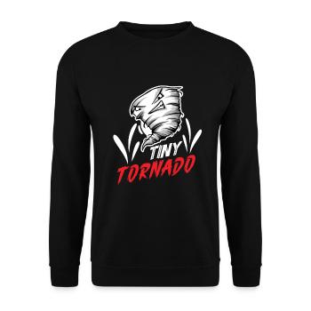 Meteorologie-kindertornado-sturm, Der Sturm-fan - Unisex Pullover - Schwarz - Vorne - Alina (178cm) & Michal (187cm)
