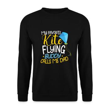 Kite Flying Kite Fan Für Fite Flying Lovers - Unisex Pullover - Schwarz - Vorne - Alina (178cm) & Michal (187cm)