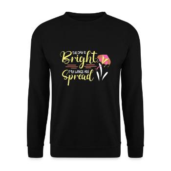 Kite Flying Kite Fan For Fite Flying Lovers - Unisex Sweatshirt - black - Front - Alina (178cm) & Michal (187cm)