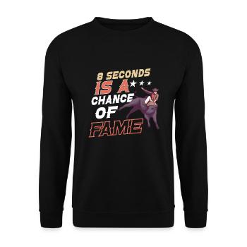 Rodeo Bull Riding Livestock Show Farmer Cattle - Unisex Pullover - Schwarz - Vorne - Alina (178cm) & Michal (187cm)