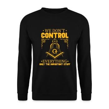 Conspiracy theories Conspiracy theorists - Unisex Sweatshirt - black - Front - Alina (178cm) & Michal (187cm)