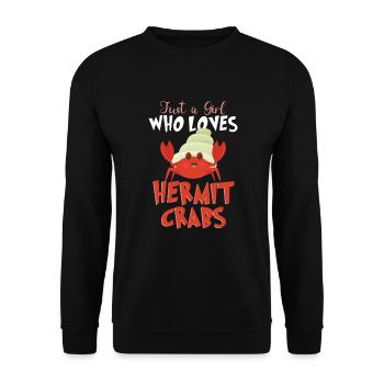 Hermit Crab Crabbing Crab Whisperer Crab Hunting - Unisex Sweatshirt - black - Front - Alina (178cm) & Michal (187cm)