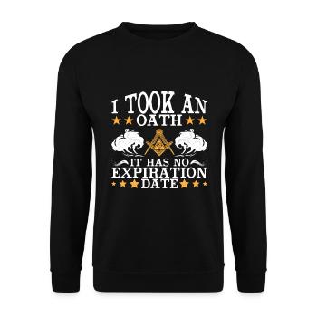 Conspiracy theories Conspiracy theorists - Unisex Sweatshirt - black - Front - Alina (178cm) & Michal (187cm)