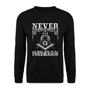 Conspiracy theories Conspiracy theorists - Unisex Sweatshirt - black - Front - Alina (178cm) & Michal (187cm)