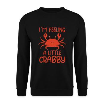 Crab Crab Shrimp Whisperer Crab Hunting Fisherman - Unisex Sweatshirt - black - Front - Alina (178cm) & Michal (187cm)