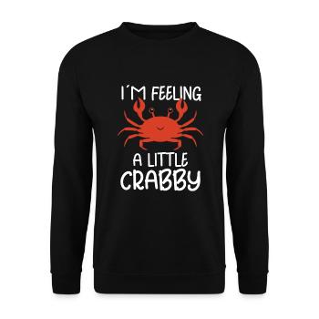 Crab Crab Shrimp Whisperer Crab Hunting Fisherman - Unisex Sweatshirt - black - Front - Alina (178cm) & Michal (187cm)