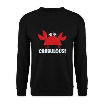Crab Crab Shrimp Whisperer Crab Hunting Fisherman - Unisex Sweatshirt - black - Front - Alina (178cm) & Michal (187cm)