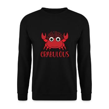 Crab Crab Shrimp Whisperer Crab Hunting Fisherman - Unisex Sweatshirt - black - Front - Alina (178cm) & Michal (187cm)